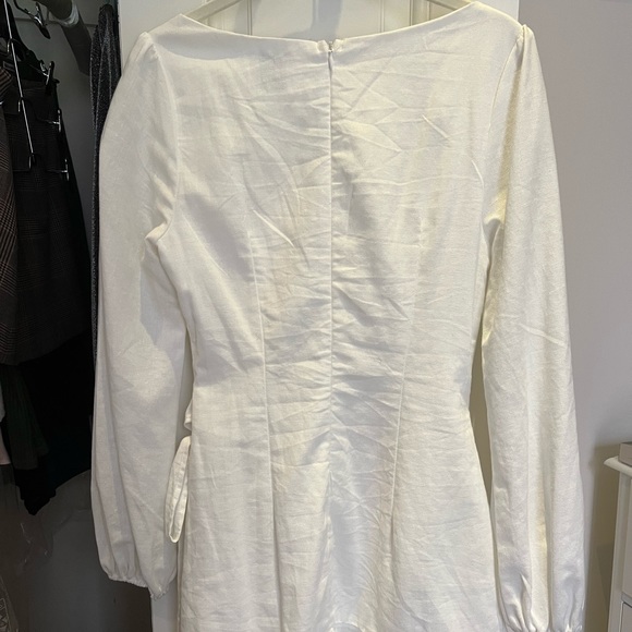 PRINCESS POLLY: THE VILLA MINI DRESS WHITE - Picture 3 of 4